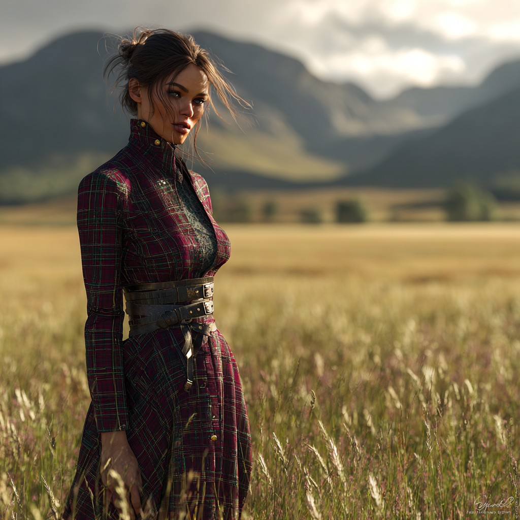 La Robe Écossaise : quand le tartan épouse la féminité