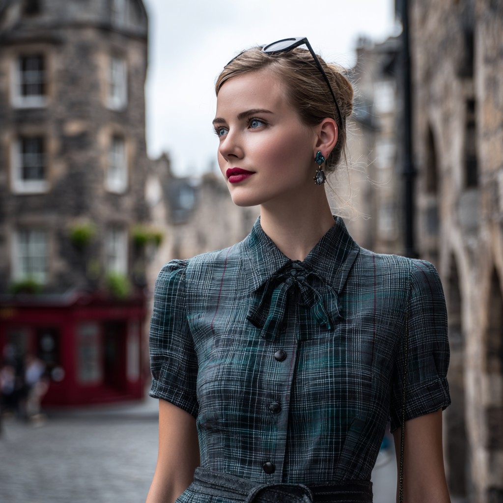 La Robe Écossaise : quand le tartan épouse la féminité