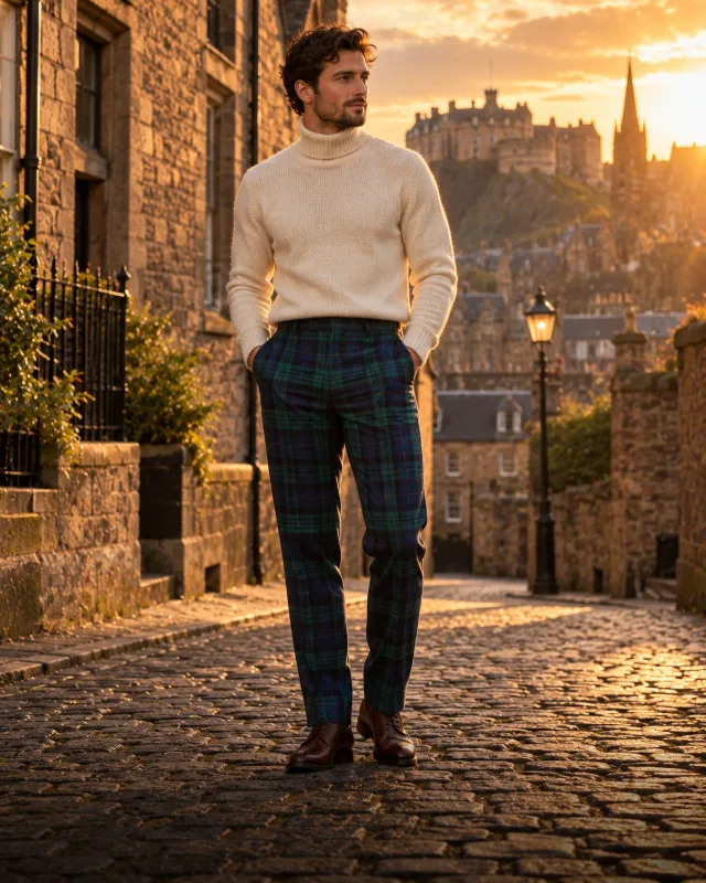 Pantalon écossais en tartan